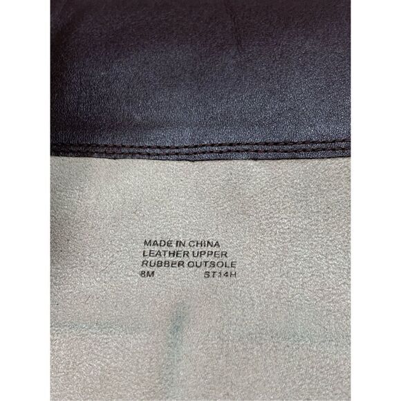 Michael Kors Tall Two Tone Brown Black Leather Riding Boots Women Size 8 - Picture 9 of 9